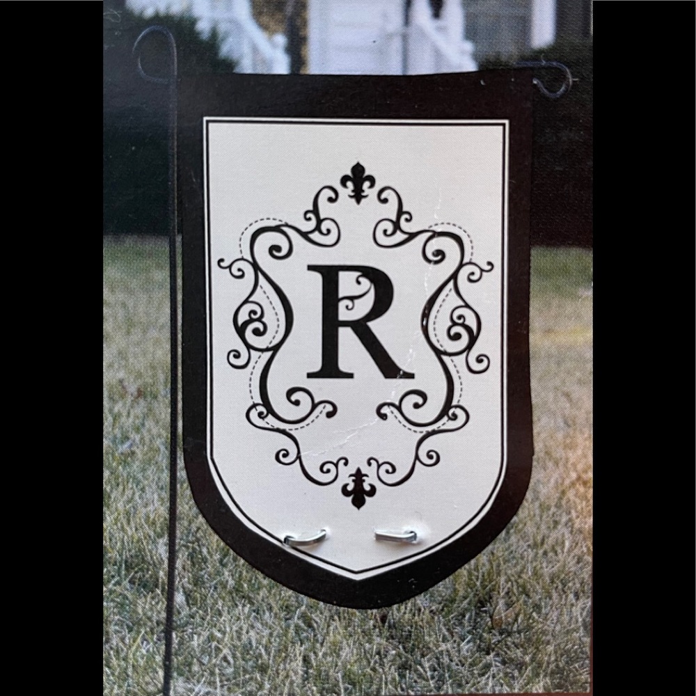 Kirklands “R” Initial Yard Flag